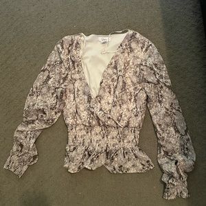 Snake print long sleeve